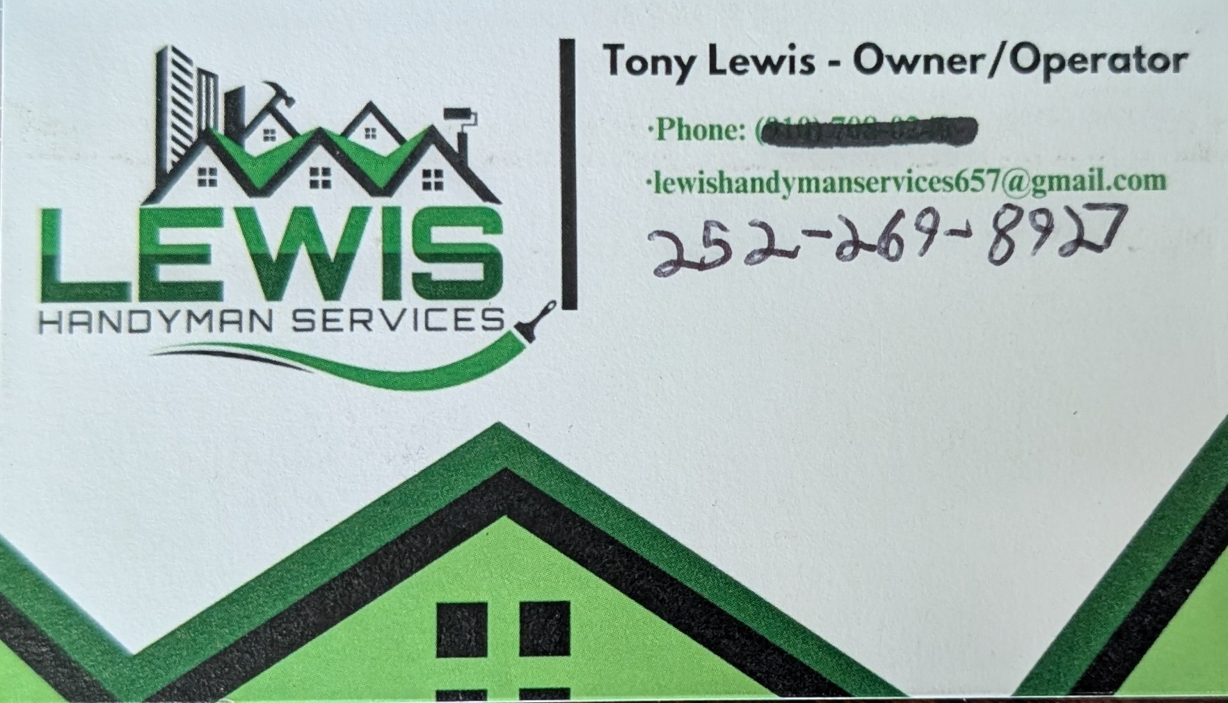 Lewis Handyman Services Card